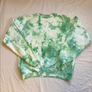 Green Tie Dye Sweatshirt